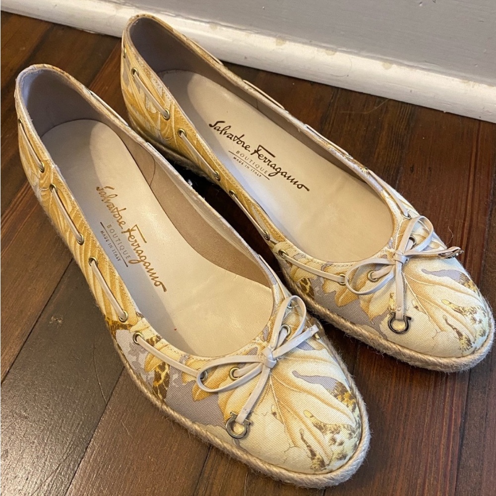 Salvatore Ferragamo Women's Cheetah Espadrilles flats